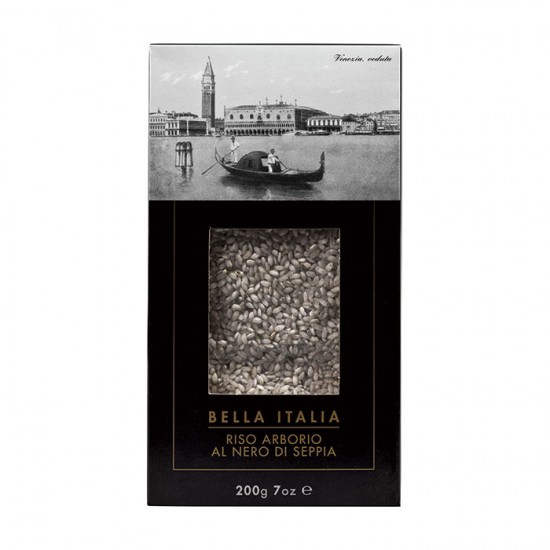 Itališkas rizotas (daugiaryžis) su sepijų rašalu Bella Italia, 200 gr