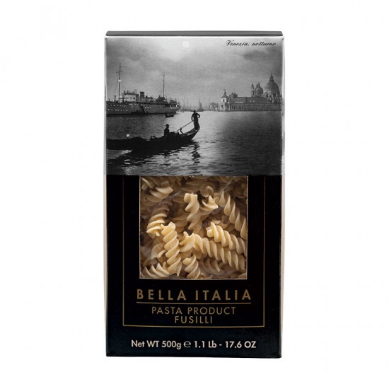 Bella Italia kietųjų kviečių makaronai fussili (spiralės), 500 gr