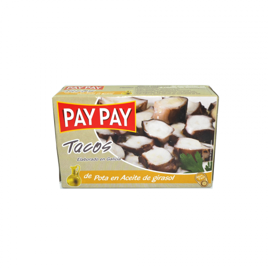 Aštuonkojai saulėgrąžų aliejuje PAY PAY, 72 gr Aštuonkojai saulėgrąžų aliejuje PAY PAY, 72 gr